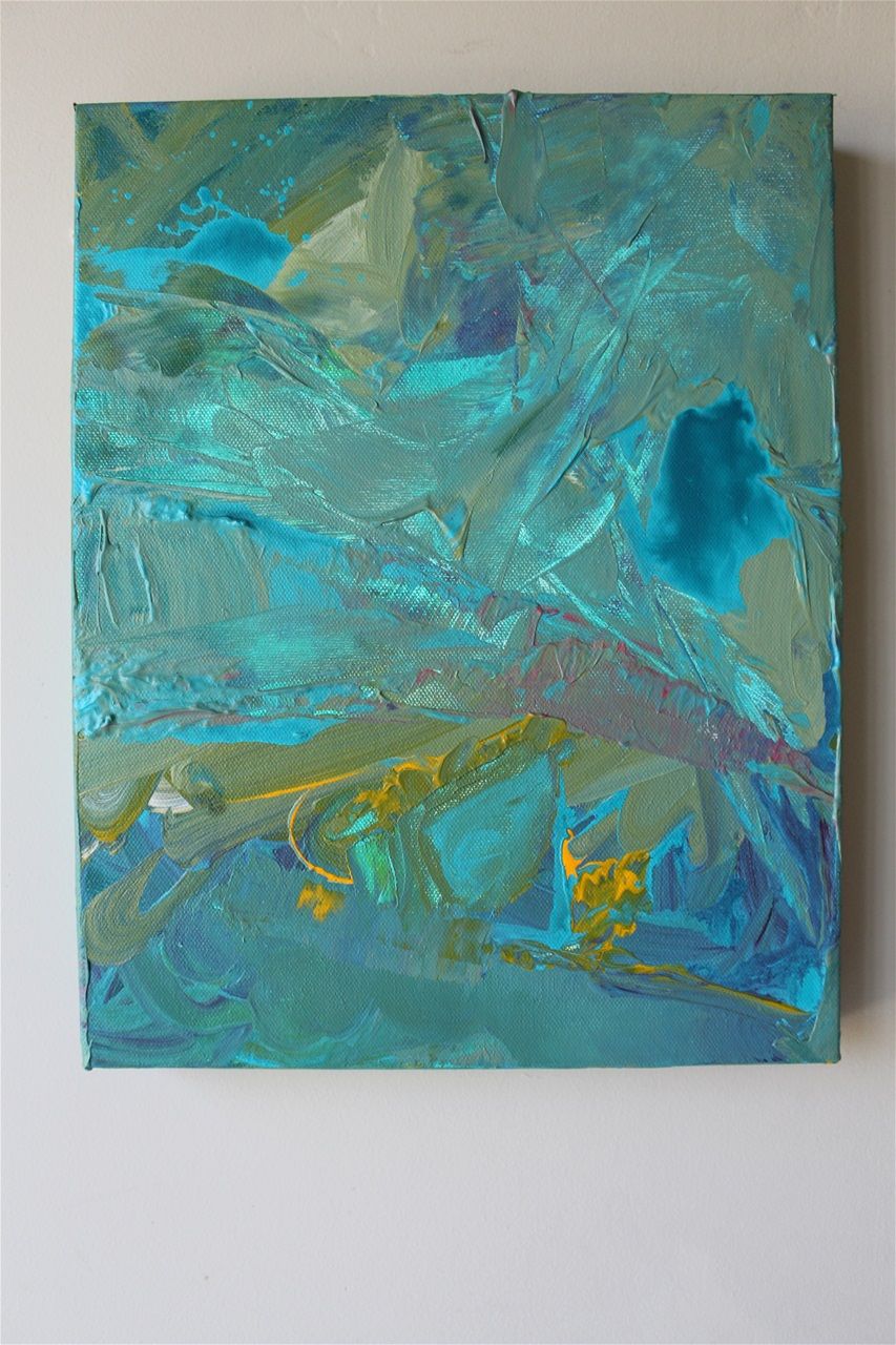 Lite Blues, 11 by 14 inches, Acrylic on Canvas, Private Collection